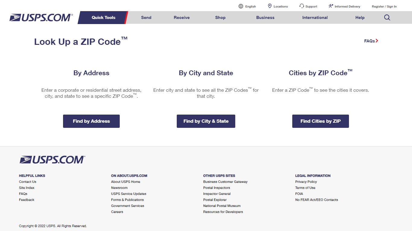 ZIP Code™ Lookup | USPS